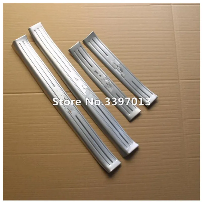 high quality for Skoda Fabia 2015 stainless door sill scuff plate
