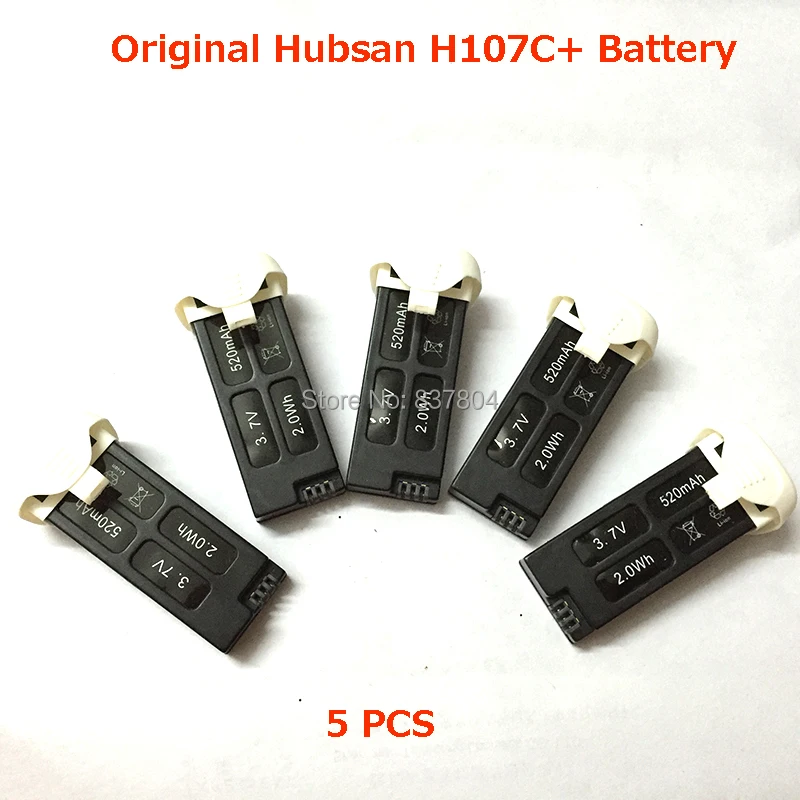 5 шт./лот Hubsan X4 Camera Plus H107C + аккумулятор (аккумулятор Plus) 3 7 в 520 мАч | Электроника
