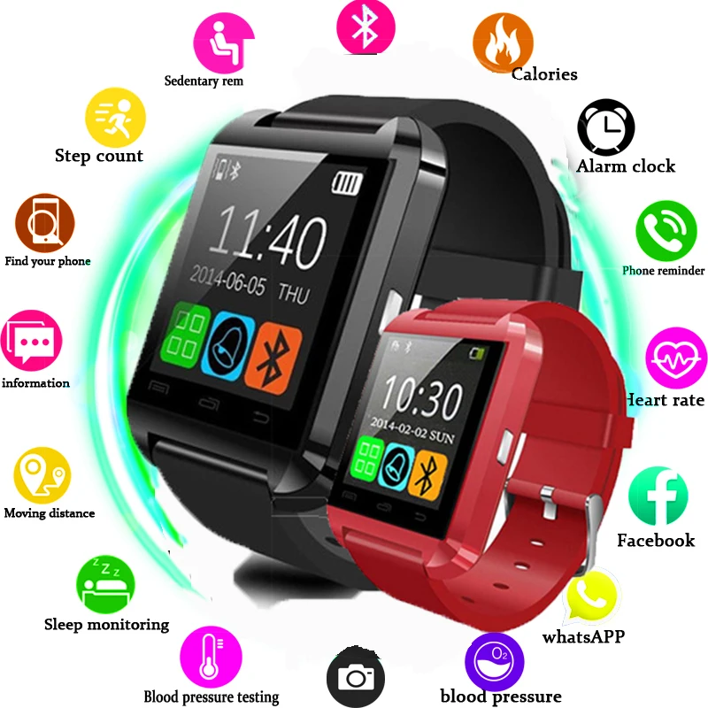 

Stylish Sport Smart Watch Professional 5ATM Waterproof Bluetooth Call Reminder Digital Men Clock SmartWatch For ios and Android
