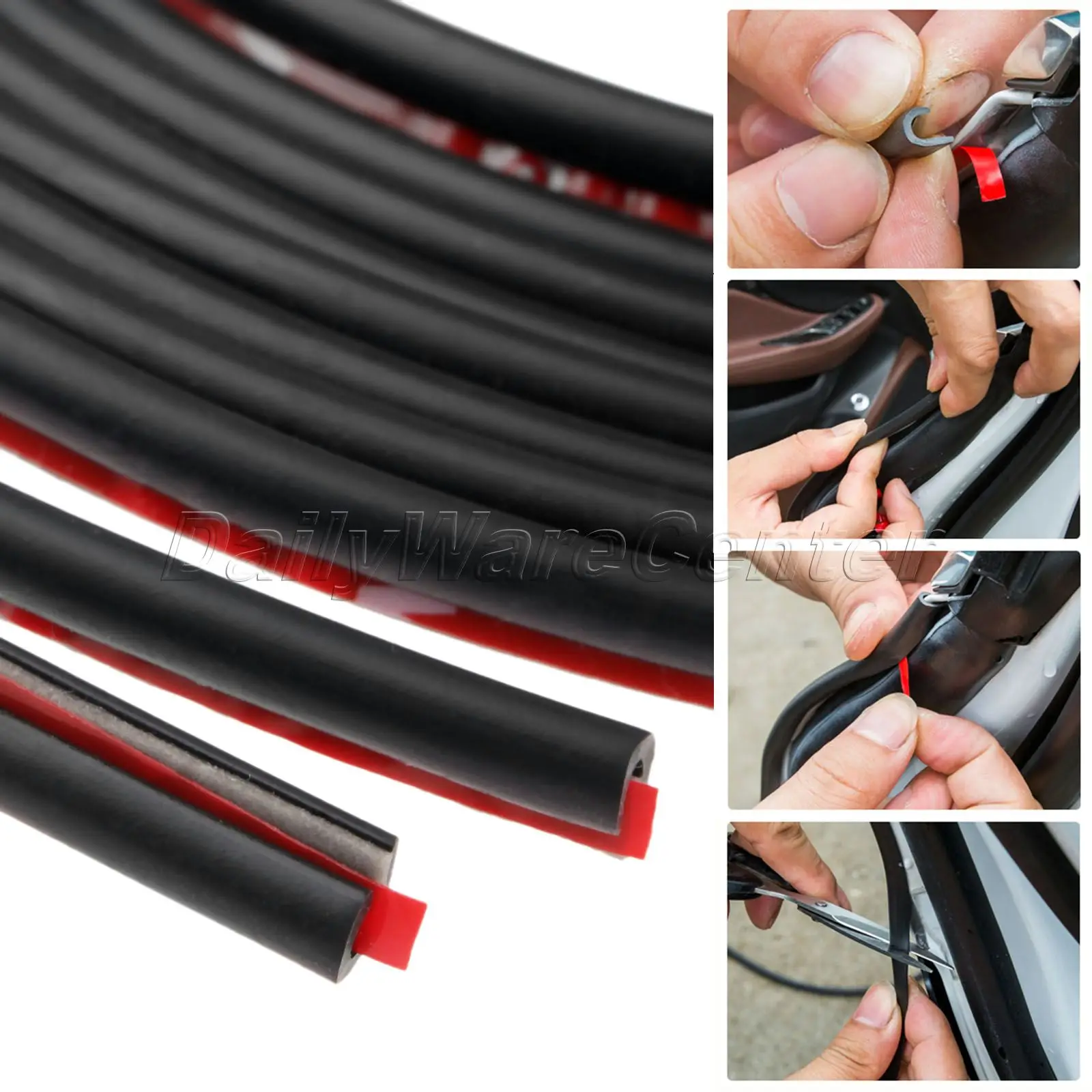 Car styling 5M Auto Car Door Moulding Rubber Sealing Strip