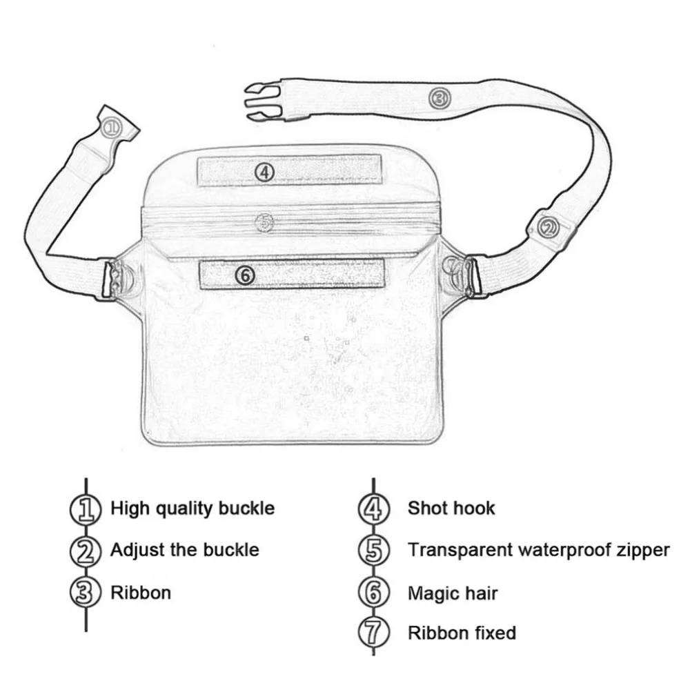 Водонепроницаемая спортивная сумка, поясная сумка, спасательный жилет, поясная сумка для дайвинга, остающийся сухим под водой, рюкзак на плечо, карман для телефона