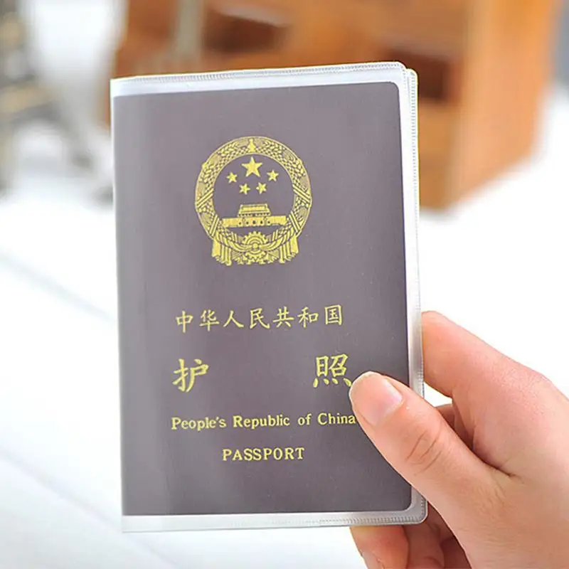 Модная прозрачная Обложка для паспорта, водонепроницаемые держатели для документов, Сумка для документов, повседневный Дорожный Чехол для паспорта и карт