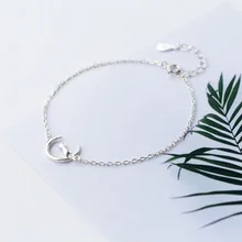 MloveAcc стерлингового серебра 925 пробы с милым котом очаровательное браслеты для женщин дети девушка мода стерлингового серебра ювелирные изделия