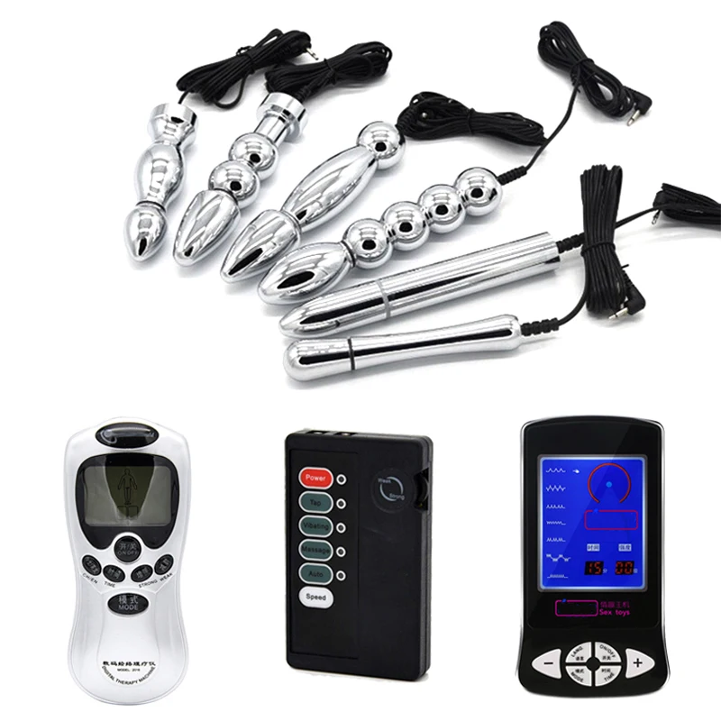 Electro Shock Kits Butt Plug Anal Dilator Electric Shock Anal Plug