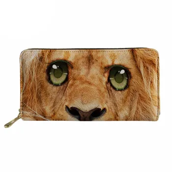 

Noisydesigns Purses& Wallets Men Wallets Pu Leather Coin Purses Holders Teenager Boy Slim Wallet 3D Animal Purse for Coins canta