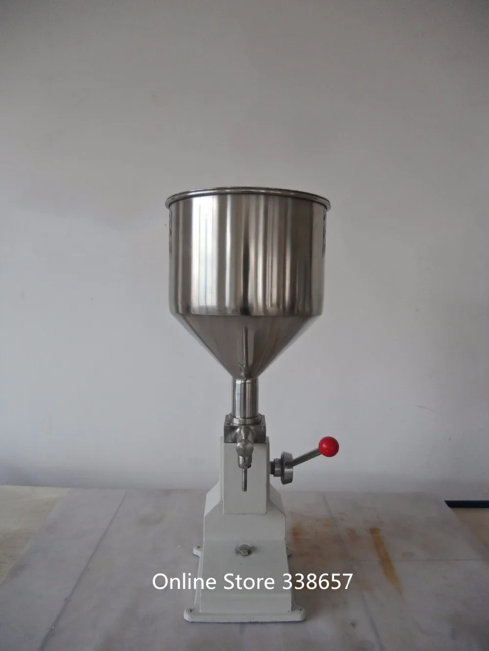 Manual hand pressure stainless paste filling machine dispensing liquid