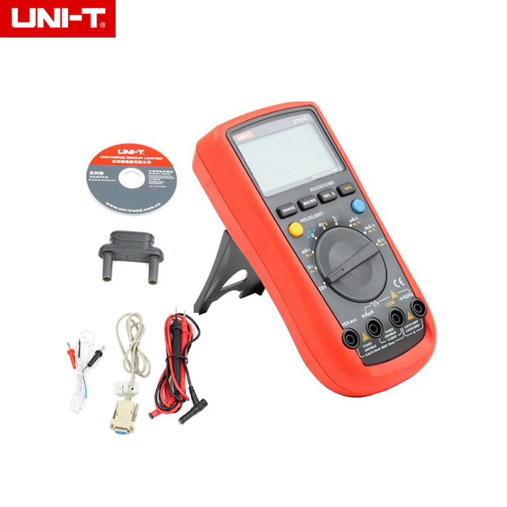 

1pcs UNI-T UT-61C Modern Digital Multimeters UT61C AC DC rs232c(usb) Meter Drop register shipping