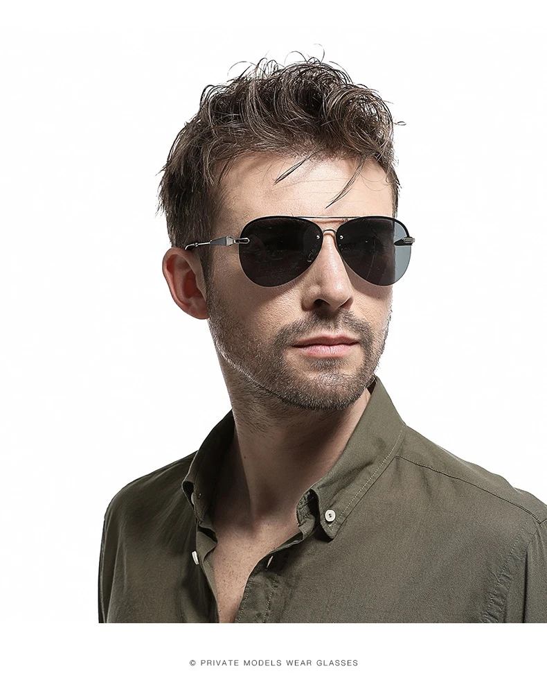 DEARMILIU бренд 2019 Для мужчин s поляризованные прямоугольные Солнцезащитные очки металлический каркас Poilot солнцезащитные очки модные женские