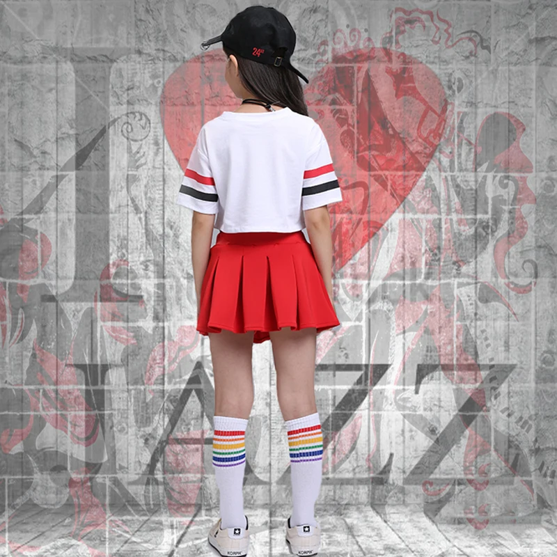 Jazz Dance Children Performance Costume Casual Hip Hop Stage Wear Letter Print Dance Costumes Jazzy Stripe Dance Wear Kids Cloth Jazz Dance Children Performance Costume Casual Hip Hop Stage Wear Letter Print Dance Costumes Jazzy Stripe Dance Wear Kids Cloth