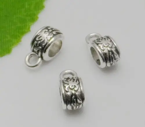 400 шт. браслет под тибетское серебро 11 х6 мм|bead connector|bail beadsconnector bracelet |