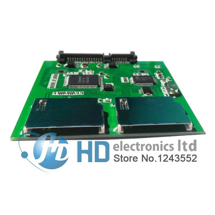 2 Порты и разъёмы Dual SD карты памяти SDHC Secure Digital MMC карты памяти до 7+ 15P SATA Serial ATA адаптер конвертер