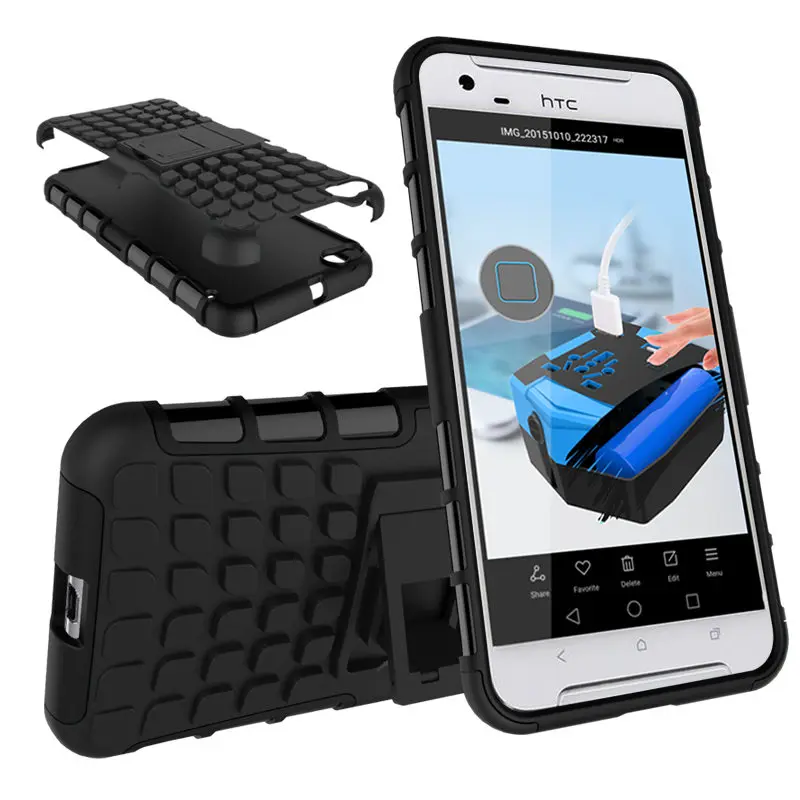 Для HTC One X9 Обложка Kickstand Heavy Duty Защита Двухслойный Slim Fit Hybrid Надежная защита от