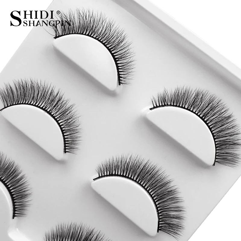 new 3 pairs mink eyelashes natural false eyelashes 3D mink lashes makeup soft fake eyelash extension hand made eye lashes #X09