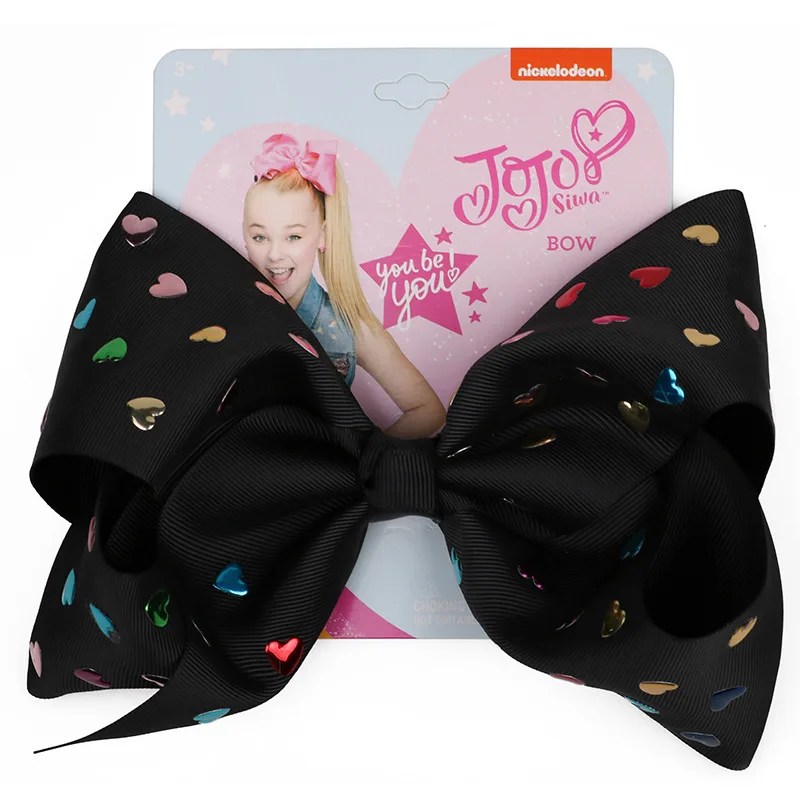 Бант для волос JOJO siwa с большими бантами 8 дюймов головной убор маленьких девочек