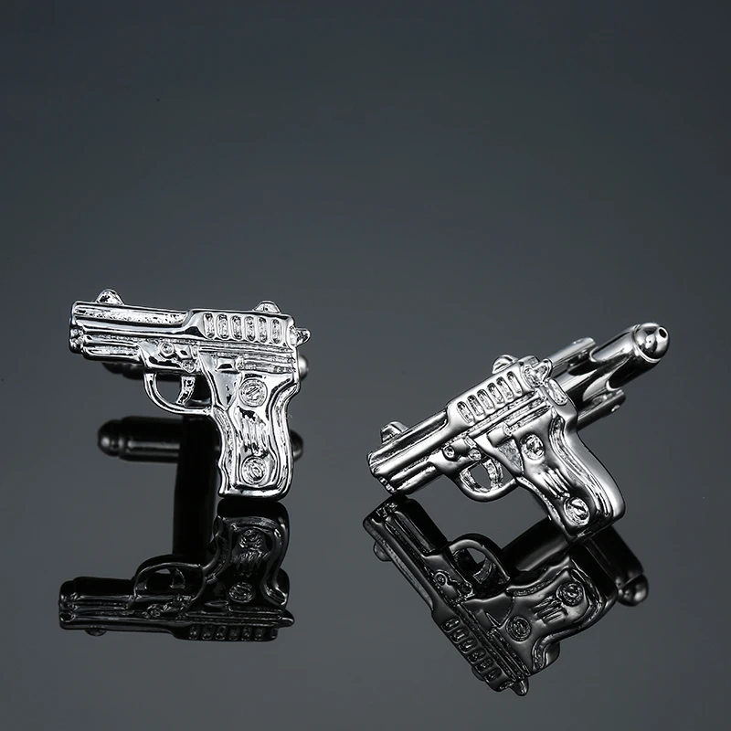 Hohe Qualitat Franzosisch Manschettenknopfe Mans Schwarze Gewehr Manschette Fur Pistole Polizei Geschenk Manner Schmuck 007 Klassisches Design Manschettenknopfe Cuff Links Designer Cuff Linkscufflinks Designer Aliexpress