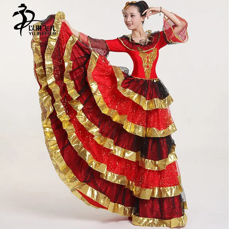 Flamenco Dress Spain New Opening Dance Dress/ Tango