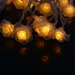 5 м Роза Гирлянды светодиодные Освещение светодиодный nightlightvalentine' день цветок вечерние свадебные Рождество Фея декор