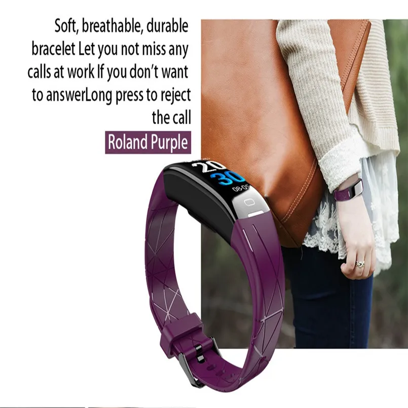 0.96 Inch TFT LCD Color Screen Smart Watch Blood Pressure Heart Rate Monitor Sleep Sports Fitness Tracker USB Charging 40AP1006