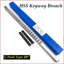 HSS Broach 3/8 дюймов C Push-type Keyway Broach дюймов Размер Broach резка для станков с ЧПУ с шипами