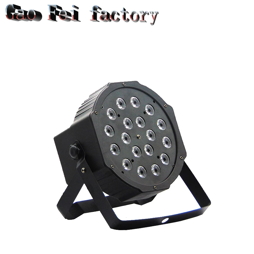 

HOT high quanlity 18X3W MINI PAR Can Slim Par Light LED Flat Par64 RGB 3IN1 Tri