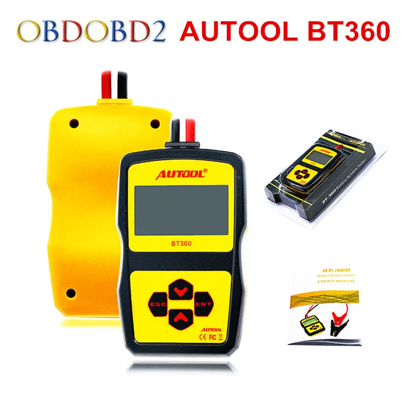 Оригинал Авто Батарея тестер autool cca bt360 12 В цифровой bt 360 нескольких языков