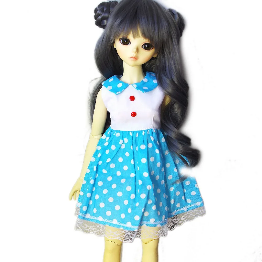 

[wamami] 124# Fashion Dots Blue Clothes/Dress 1/6 SD AOD DOD BJD Dollfie