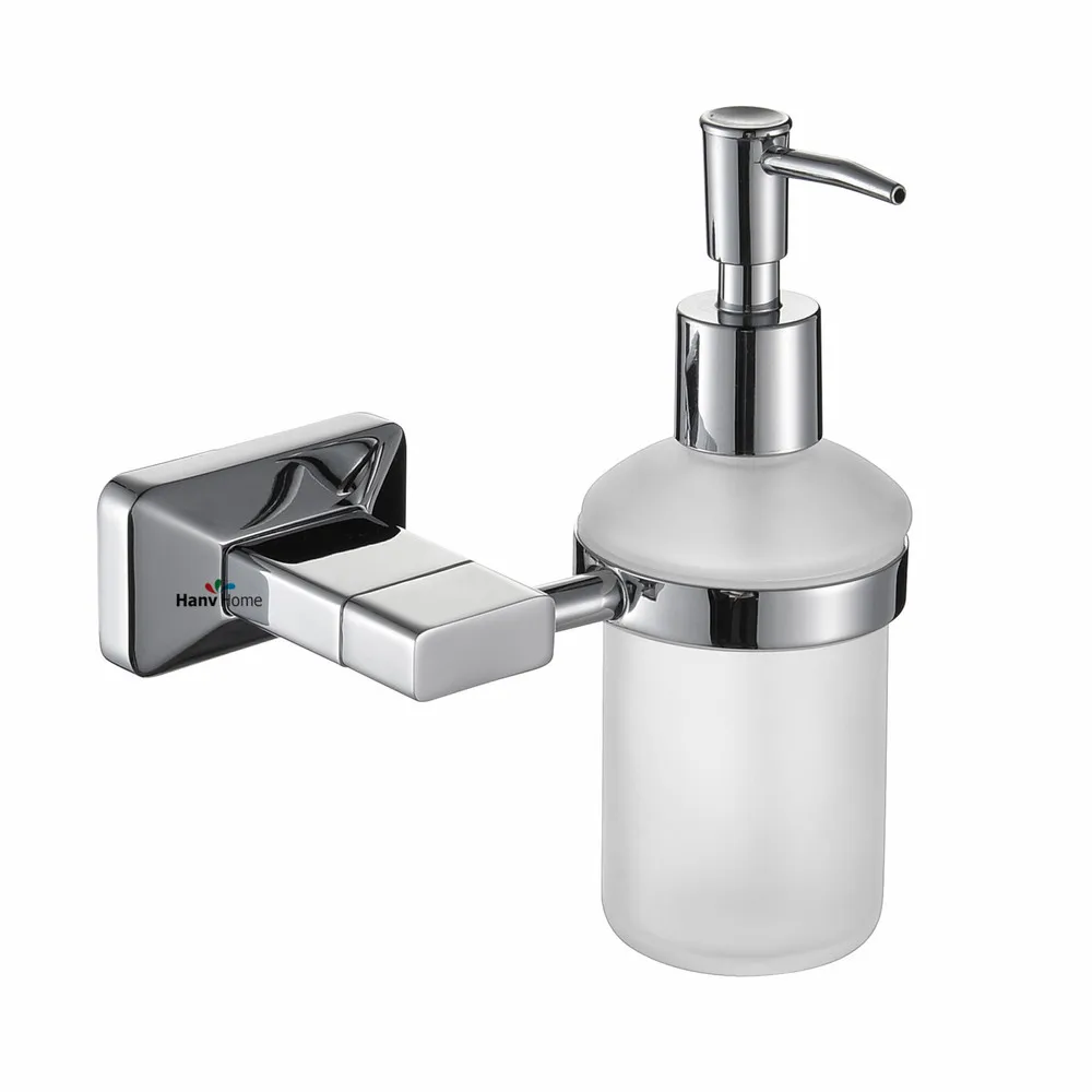 Luxury Brass & Glass Chrome Liquid Soap Dispenser Hand Shower