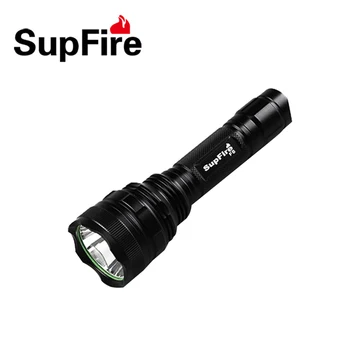 

Supfire F6 CREE XM-L T6 1100 lumens High Power LED Flashlight Led Torch Self Defense(1x26650 or 1x18650 Battery) + a Charger