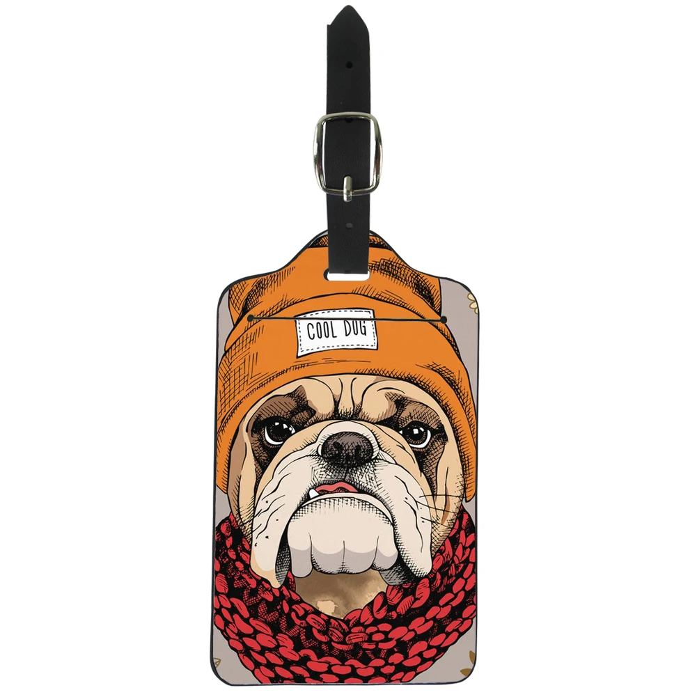 Аксессуары для путешествий ELVISWORD Cool Pugs с принтом в виде животных бирка