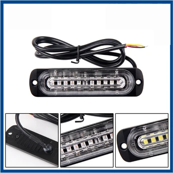 

1x Truck Emergency Warning Strobe Light Car Side Turn Signal Lamp 12V 24V LED Exterior Work Light RV Camper Caravan Accessories