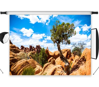 

Polyester & Vinyl Dreamy Nature Weathered landform Trees Decor Studio Backdrop Photography Photo Props Photographic Background