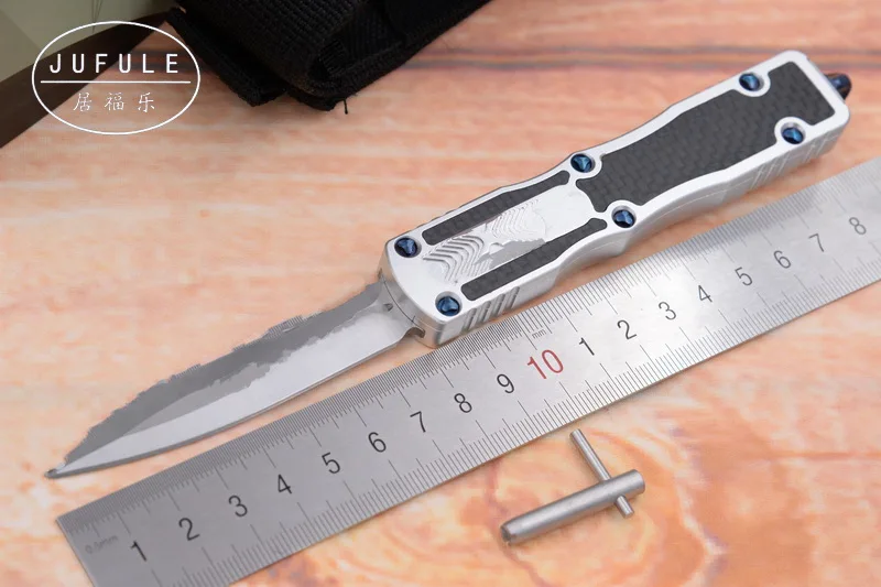 

JUFULE Marfione Custom Prototype 12C27 blade Carbon fiber aluminum handle camping survival outdoor EDC hunt tool kitchen knife
