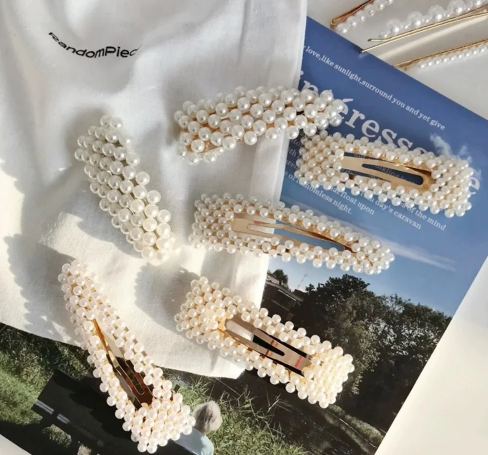 2019 New Fashion Women Pearl Hair Clip Snap Hair Barrette Stick Hairpin Hair Styling Accessories For Women Girls Dropshipping 2019 New Fashion Women Pearl Hair Clip Snap Hair Barrette Stick Hairpin Hair Styling Accessories For Women Girls Dropshipping