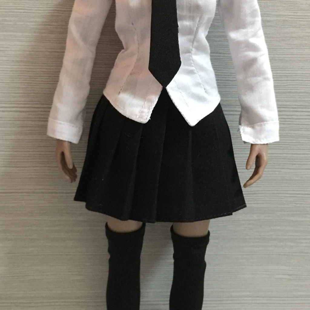 2Pcs 1:6 Scale Female Skirt Pants Clothes for 12