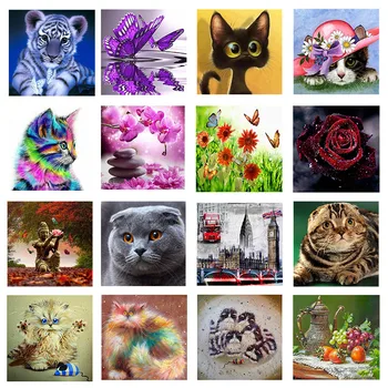 Ceny Diament Malarstwo 5D Wiertło Diamentowe Malowanie W Pełni Haft Do Wystroju Domu Cartoon Zwierząt Prezent