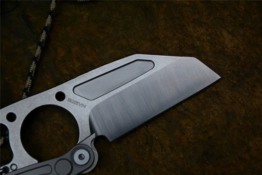 Фиксированный нож Venom S35VN сталь+ ручка из титанового сплава, 5," Кевин Джон DPX хит нож Открытый походный Нож шестерни с чехол для ножа