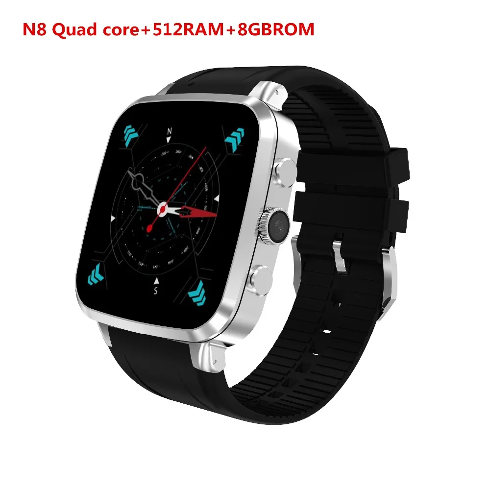 

Newest Quad Core 3G Smart Watch N8 Android 5.1 512RAM 8GBROM GPS WiFi Bluetooth4.0 Pedometer Camera 5.0M MTK6580 SmartWatch