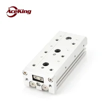 SMC type pneumatic cylinder with guide rail double axis precision slide rail cylinder HLS/ mxs16/20-10/20/30/40/50/75/100/125/15 SMC type pneumatic cylinder with guide rail double axis precision slide rail cylinder HLS/ mxs16/20-10/20/30/40/50/75/100/125/15