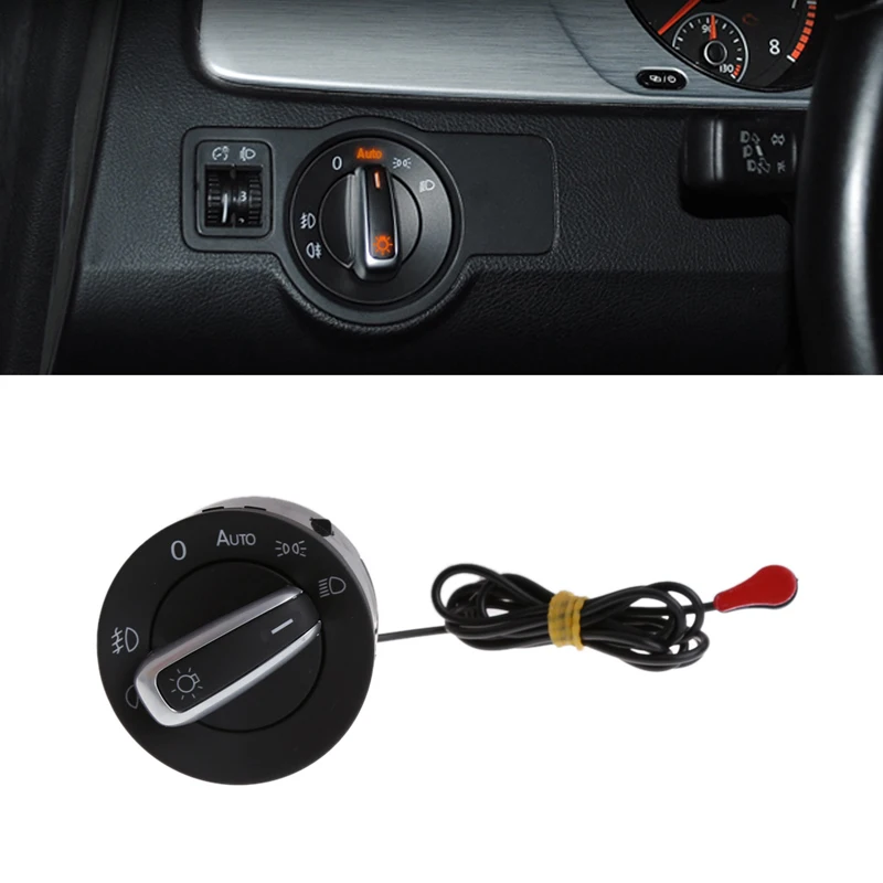 

1Pc Headlight Switch For VW Golf 5 6 MK5 MK6 Tiguan Touran Light Sensor Automatic Headlight Sensor And Switch