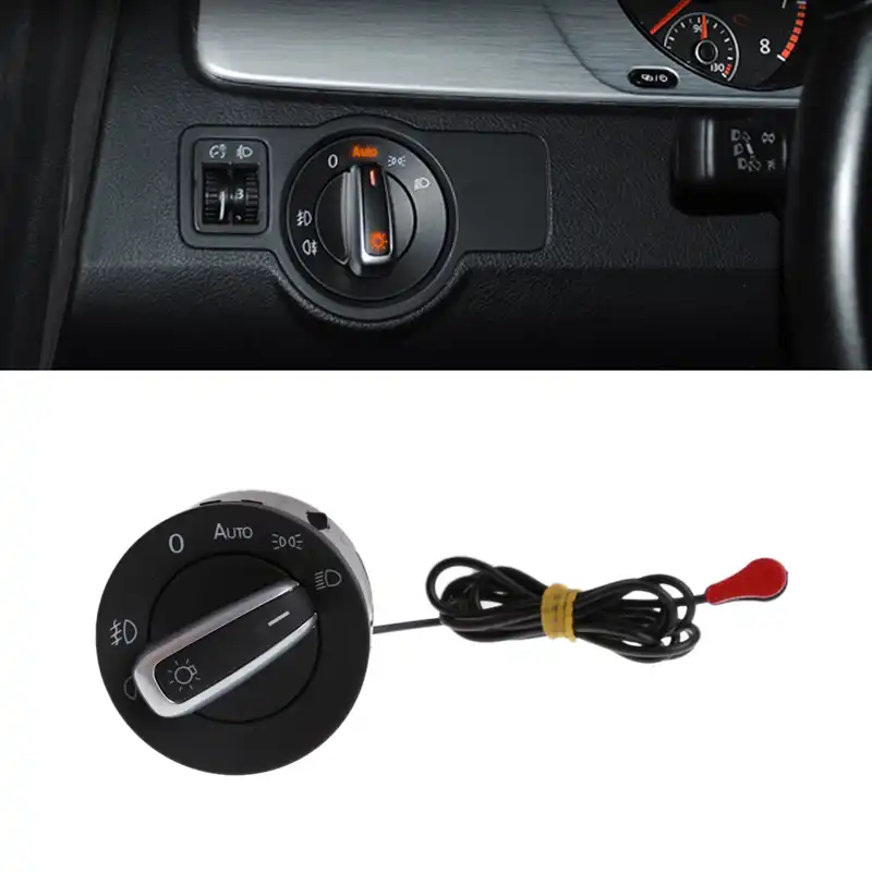 1pc Headlight Switch For Vw Golf 5 6 Mk5 Mk6 Tiguan Touran Light Sensor Automatic Headlight Sensor And Switch