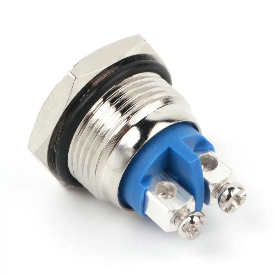 16 мм Кнопка запуска звукового сигнала мгновенный металлический кнопочный