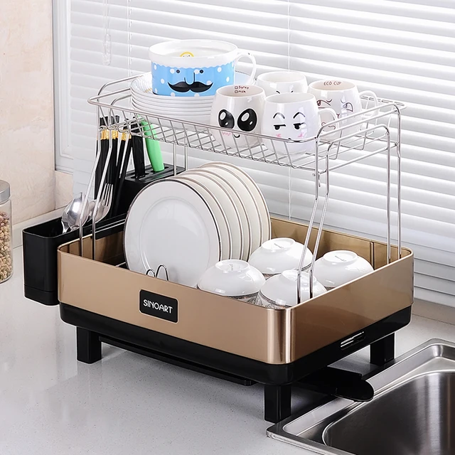 Limited Prateleira Stainless Steel Kitchen Shelf Rack Drainboard Limited Prateleira Stainless Steel Kitchen Shelf Rack Drainboard Dish Utensils Drying Dishes Storage Non Folding