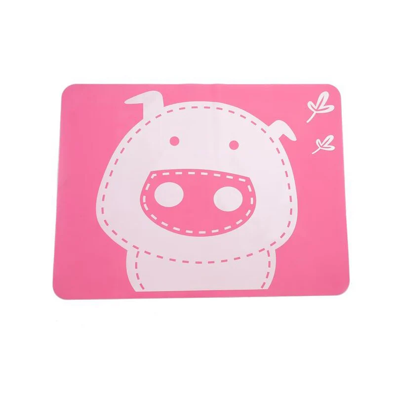 Silicone Pad Children Dinning Placemats For Table Baby Cartoon Pig Non-slip Kitchen Table Mat Table Decor Accessories 40*30CM