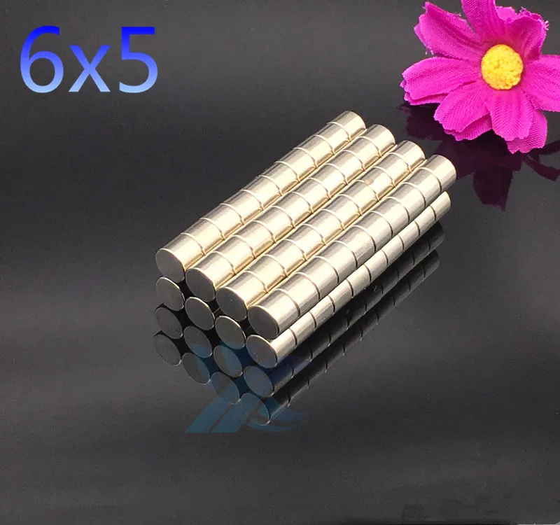 

30/50pcs 6x5mm strong Neodymium Magnet Small Round Super Powerful Strong Magnetic Magnets Disc 6*5mm Circular Disc Nd-Fe-B