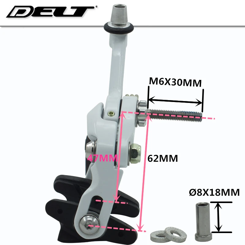 Дорожный городской велосипед велосипедный тормоз C Суппорт тормозной боковой тяга тормозной рычаг длина для 47-62 мм белый черный велосипедный компонент