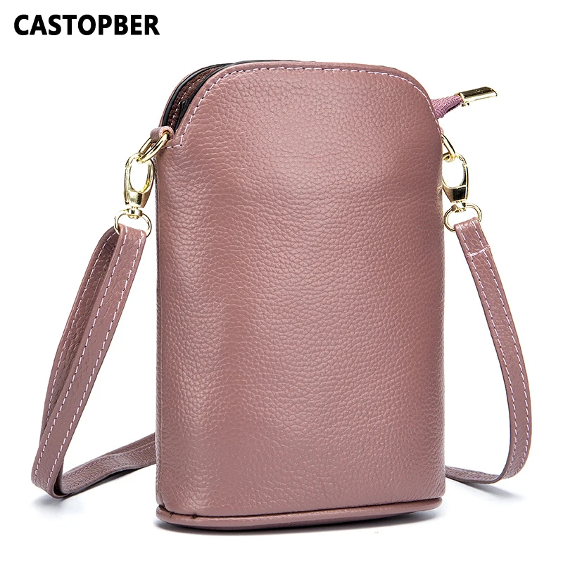 

Women 2018 New Fashion Mini Crossbody Cell Phone Bag Messenger Small Bags Cow Genuine Leather Ladies High Quality Famous Brand