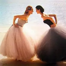 Индивидуальный заказ FOLOBE Мода 7 слоев 100 см Тюлевая юбка длинные Тюлевая юбка s Женская взрослых пачка Faldas Saias Feminina WQ035