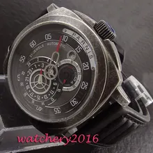 modisch 44mm Parnis sapphire glass black dial miyota automatic movement Men's Watch modisch 44mm Parnis sapphire glass black dial miyota automatic movement Men's Watch
