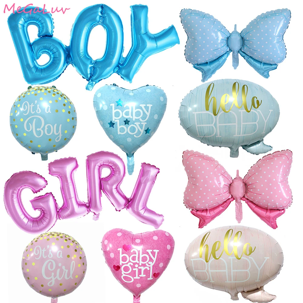 Baby Shower Decorations Balloon It Is A Boy Girl Ballons Gender Reveal Balloons Boy Girl Balloon 1st Birthday Party Supplies Ballons Accessories Aliexpress