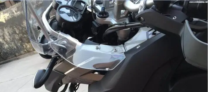 Clear R1200GS ADV лобовое стекло ветровое стекло w/кронштейн поддержки+ лобовое стекло сторона для BMW R 1200 GS Adventure 2005-2012